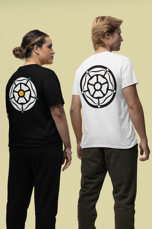 White Rose Back Print Tee