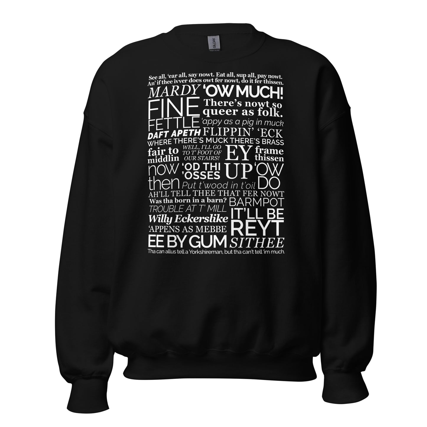 Yorkshire Dialect Sayings Sweater