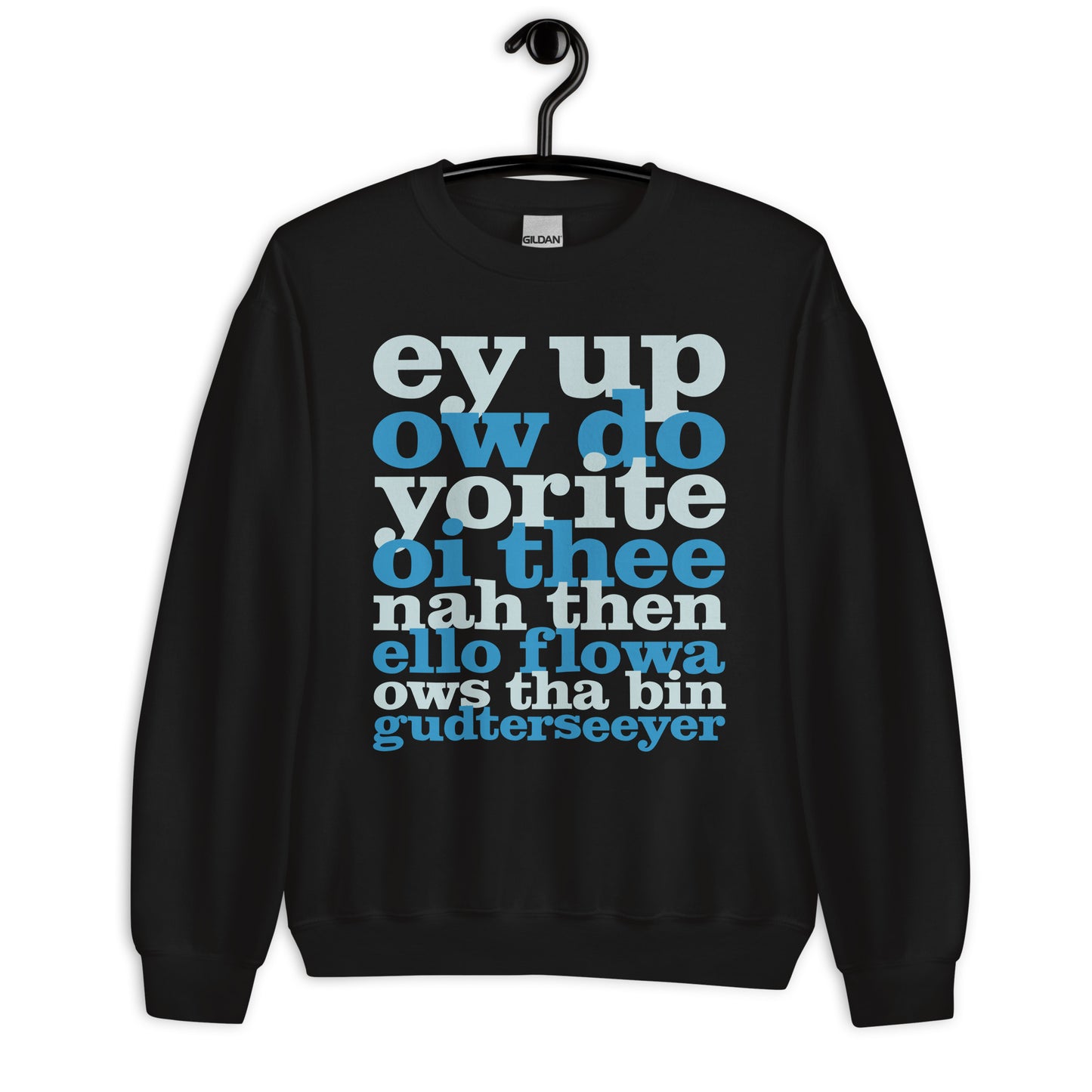 Ey Up Sithee Front and Back Print Sweater