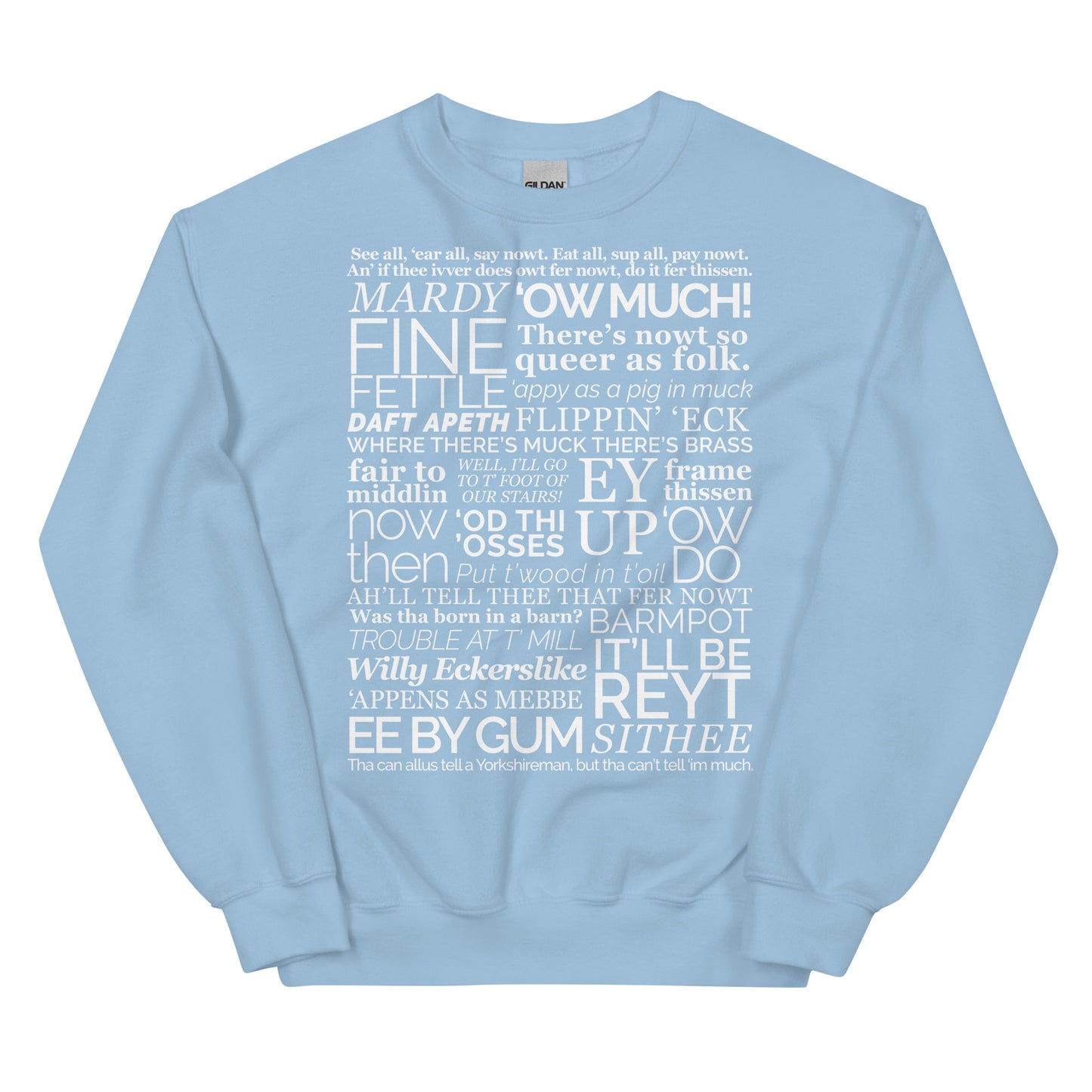 Yorkshire Dialect Sayings Sweater