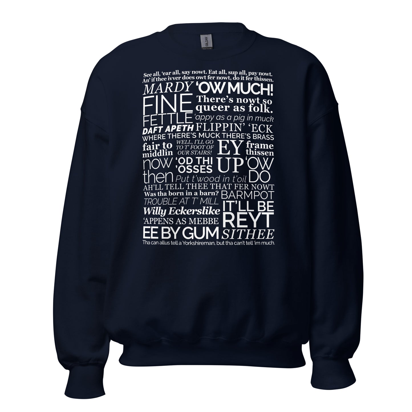 Yorkshire Dialect Sayings Sweater
