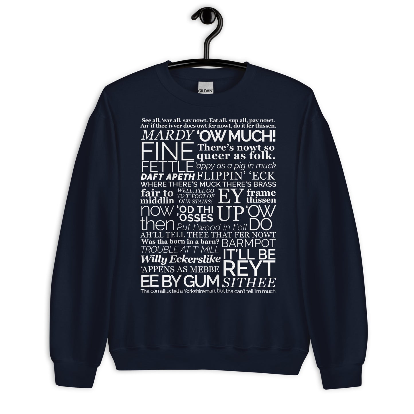 Yorkshire Dialect Sayings Sweater