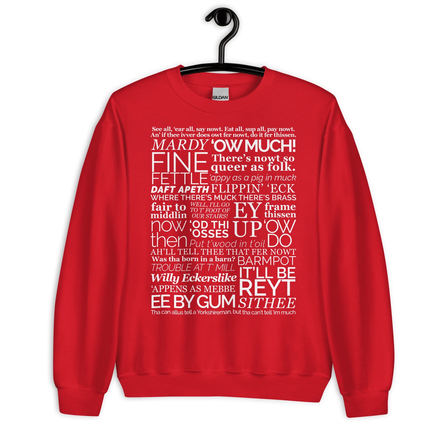 Yorkshire Dialect Sayings Sweater