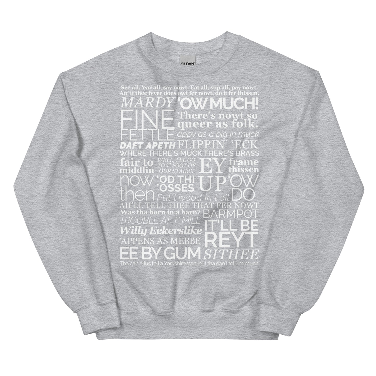 Yorkshire Dialect Sayings Sweater