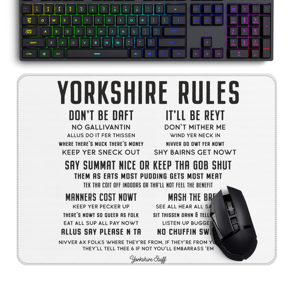 Yorkshire Rules Large Gaming Pad