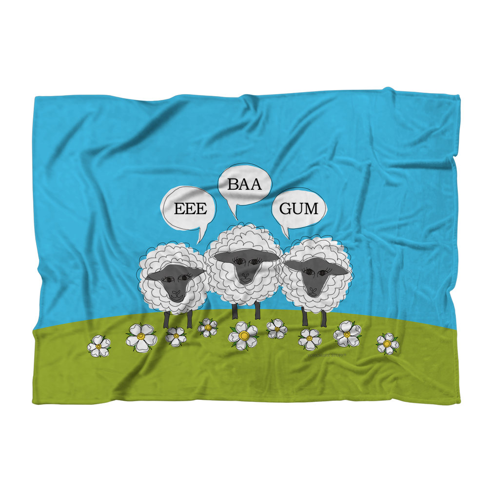 Eee Baa Gum Sheep Fleece Blanket