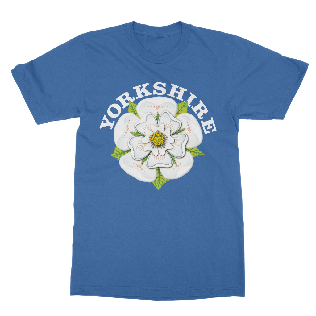 Yorkshire T-Shirt with White Rose