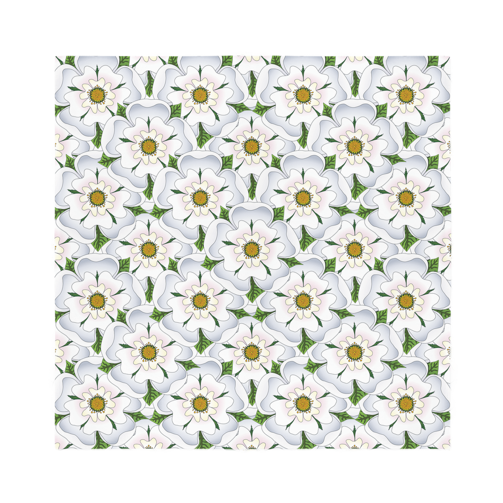 Yorkshire Rose Bandana Scarf