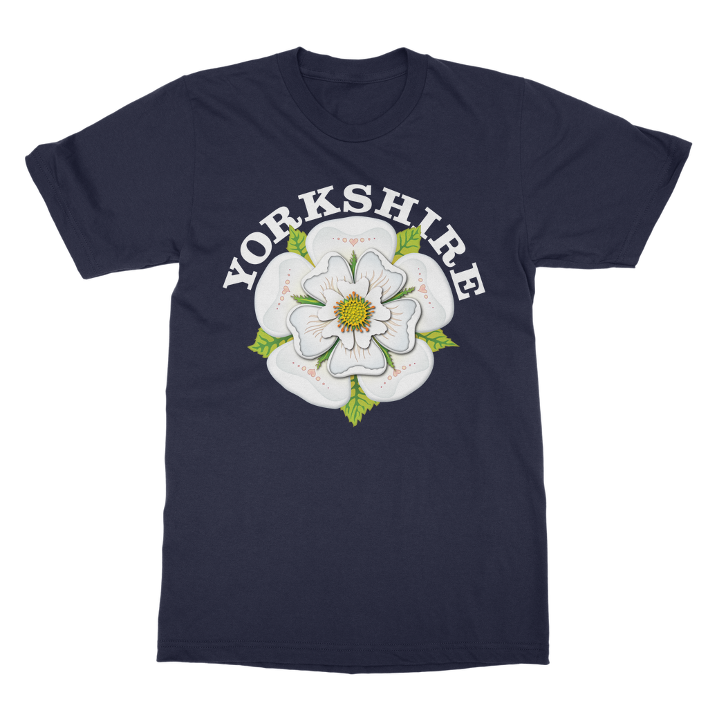 Yorkshire T-Shirt with White Rose