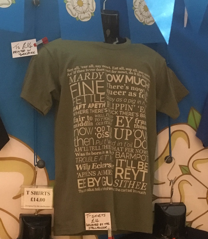 Sale Yorkshire Dialect T Shirt - Size Small Only