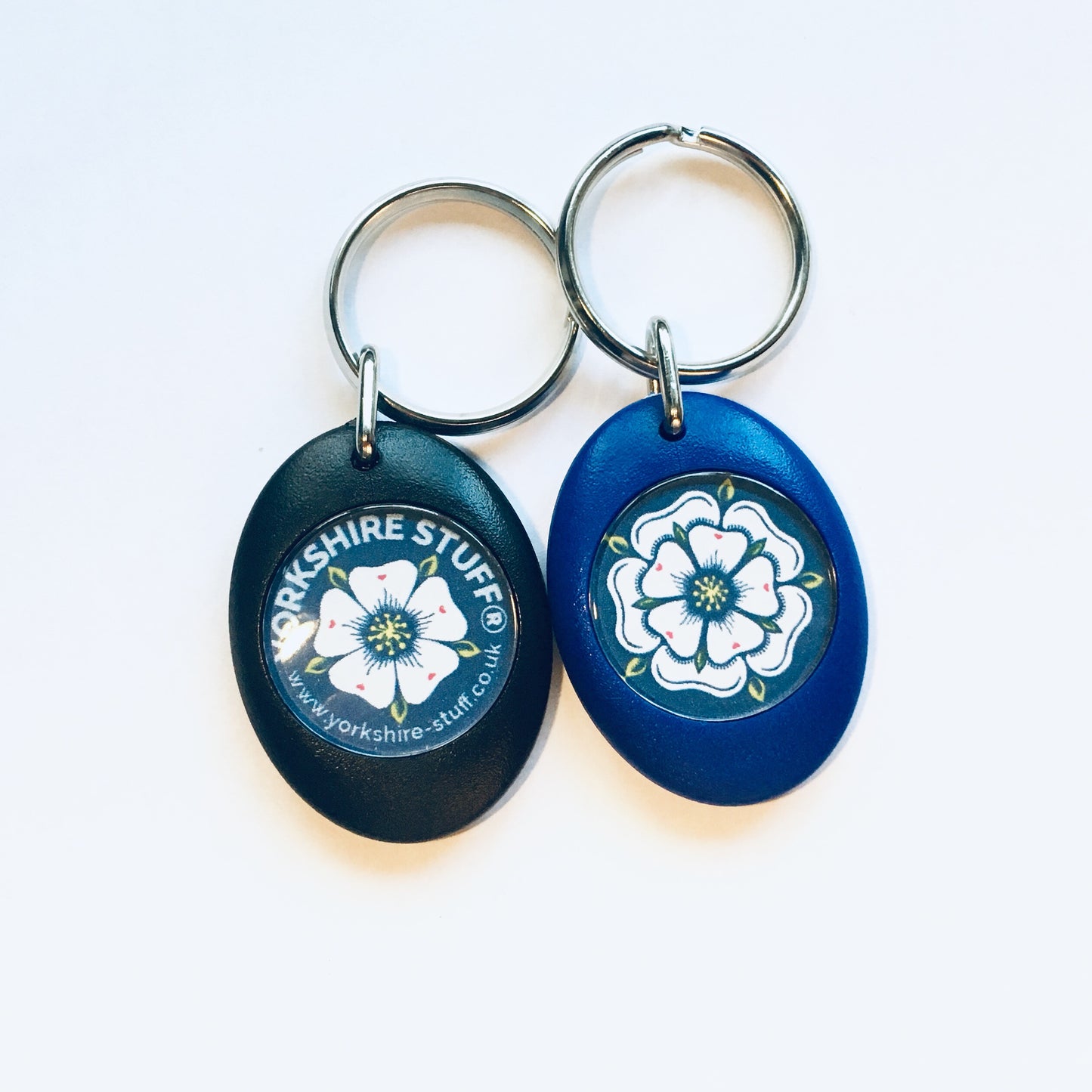 White Rose Keyring