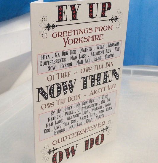 Greetings from Yorkshire Greetings Card