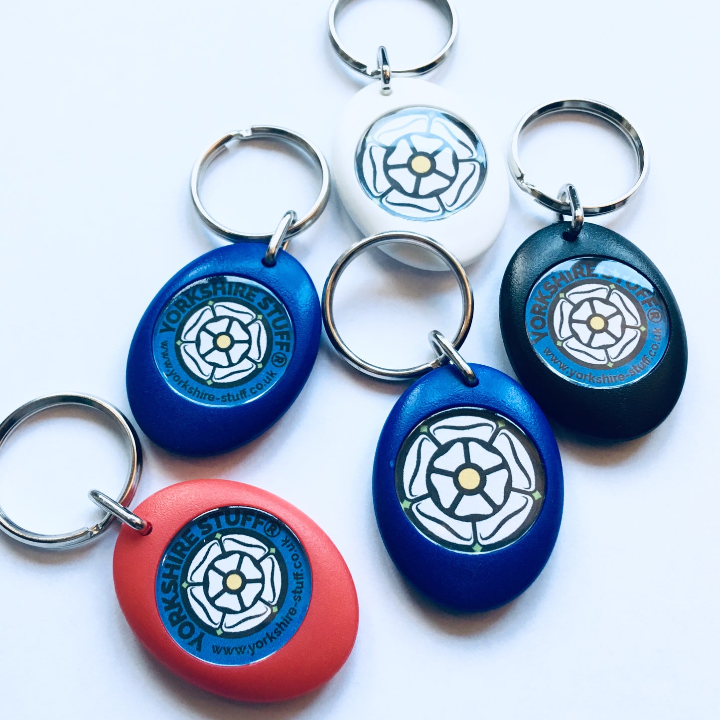 Yorkshire Rose Keyring - last few