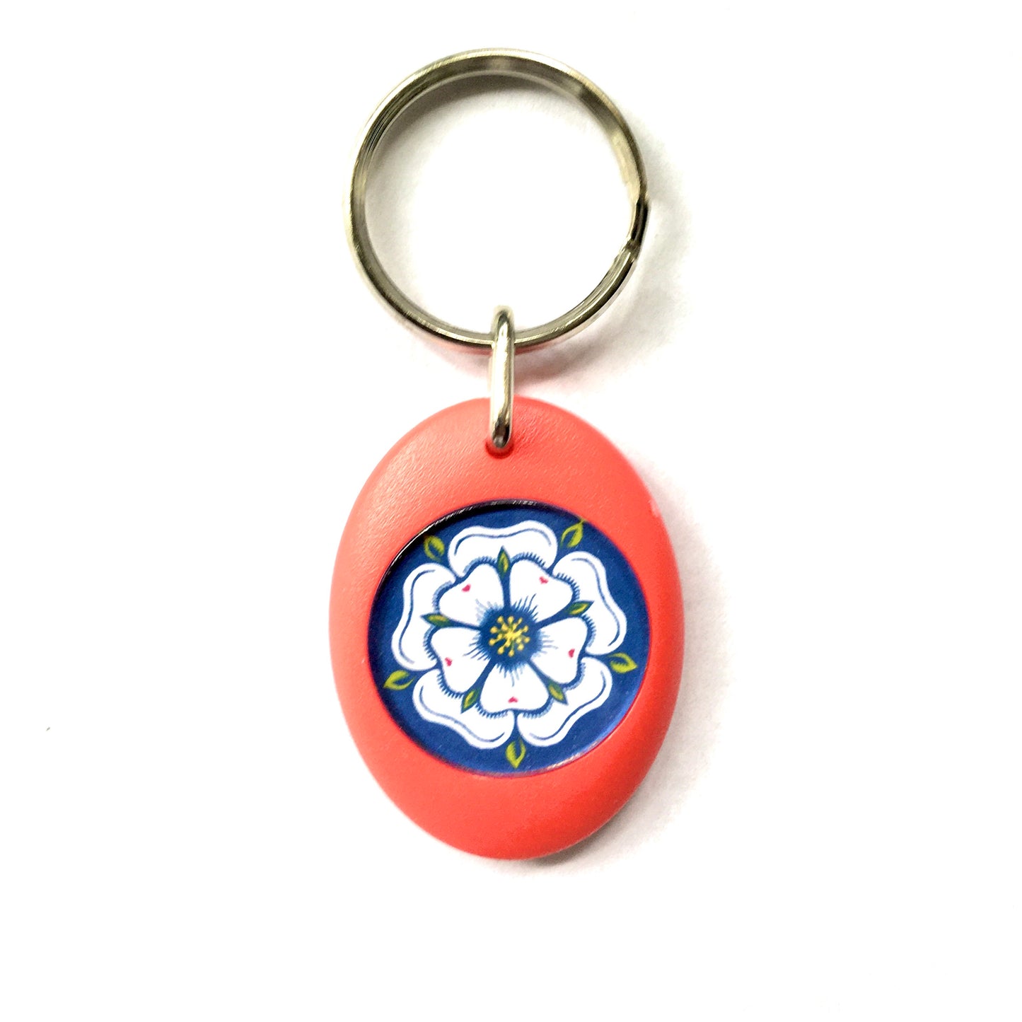 White Rose Keyring