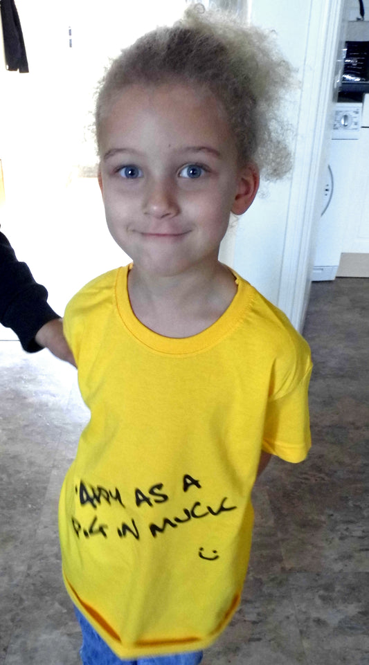 Sale Appy as a Pig in Muck Kids T-shirts