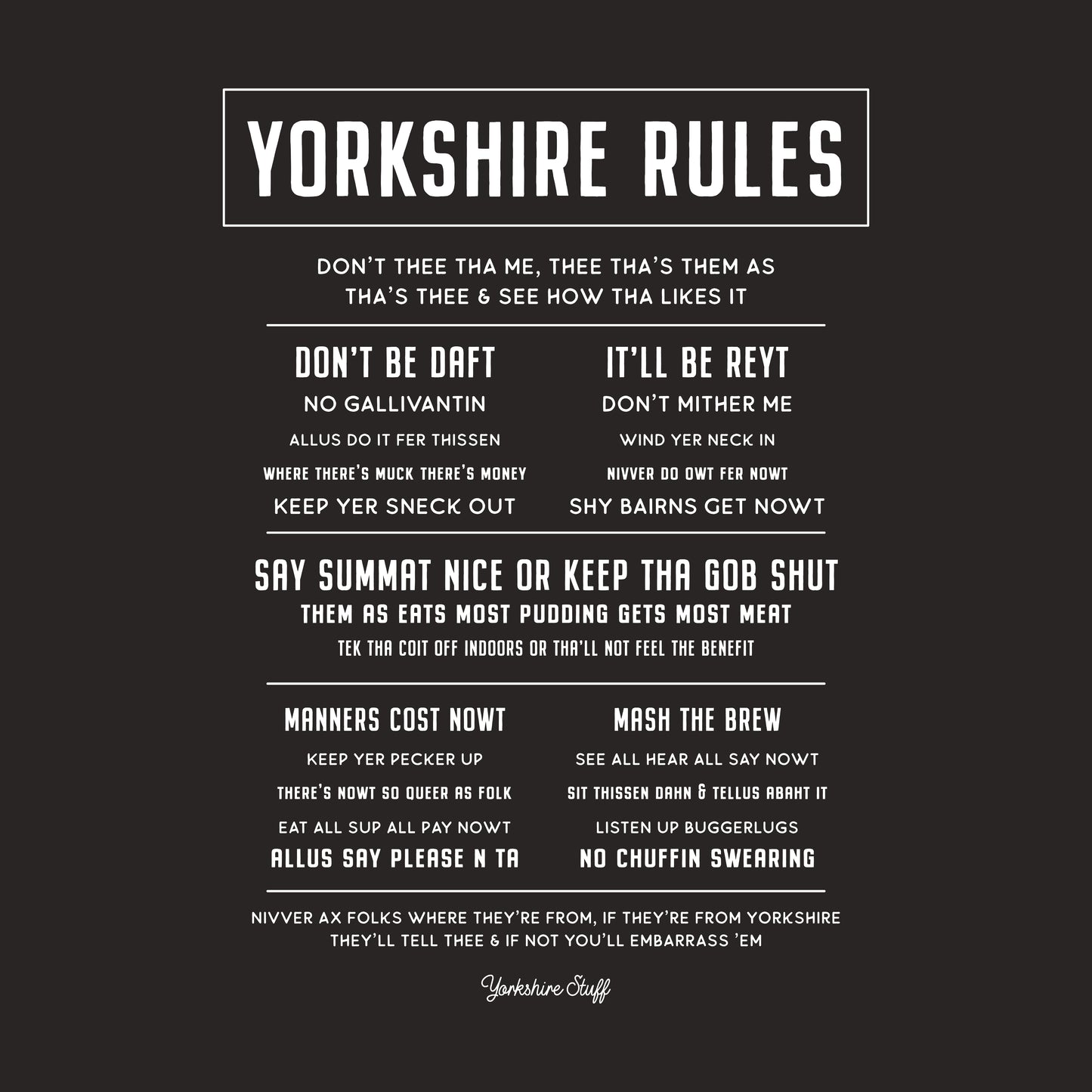 Yorkshire Rules T-Shirt