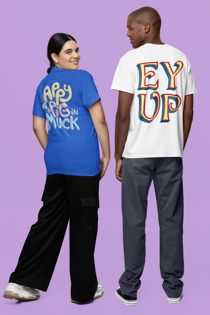 Appy As A Pig In Muck Back print Tee