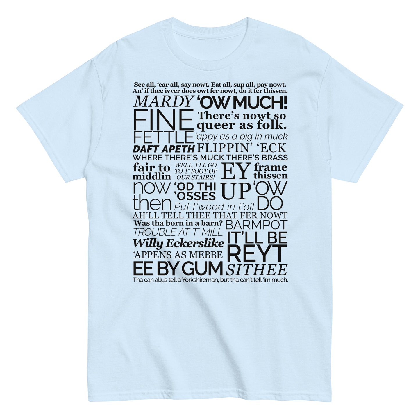 Yorkshire Sayings T-Shirt