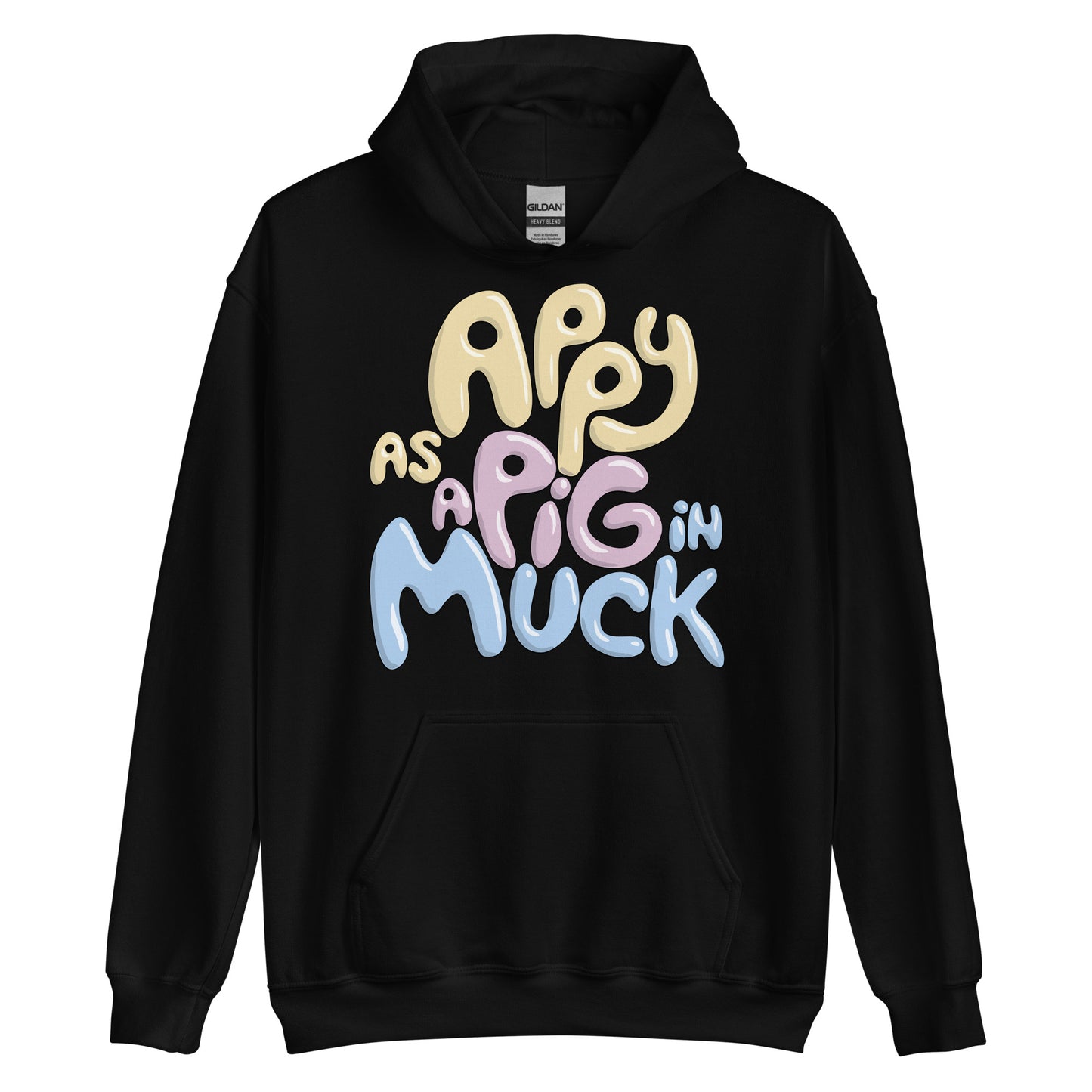 Plus Size Appy As A Pig In Muck Hoodie