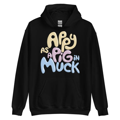 Plus Size Appy As A Pig In Muck Hoodie