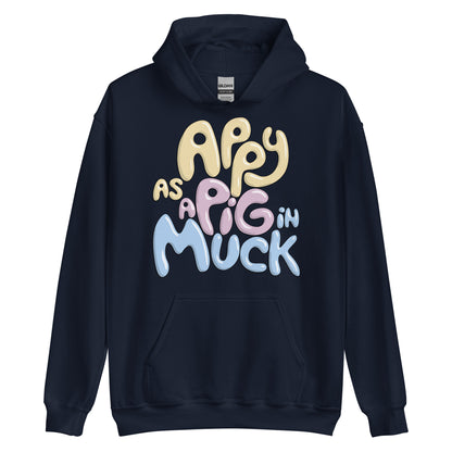 Plus Size Appy As A Pig In Muck Hoodie