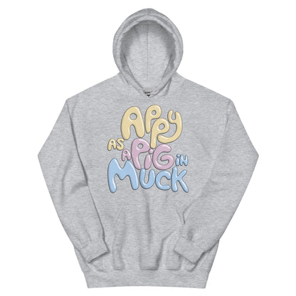 Plus Size Appy As A Pig In Muck Hoodie