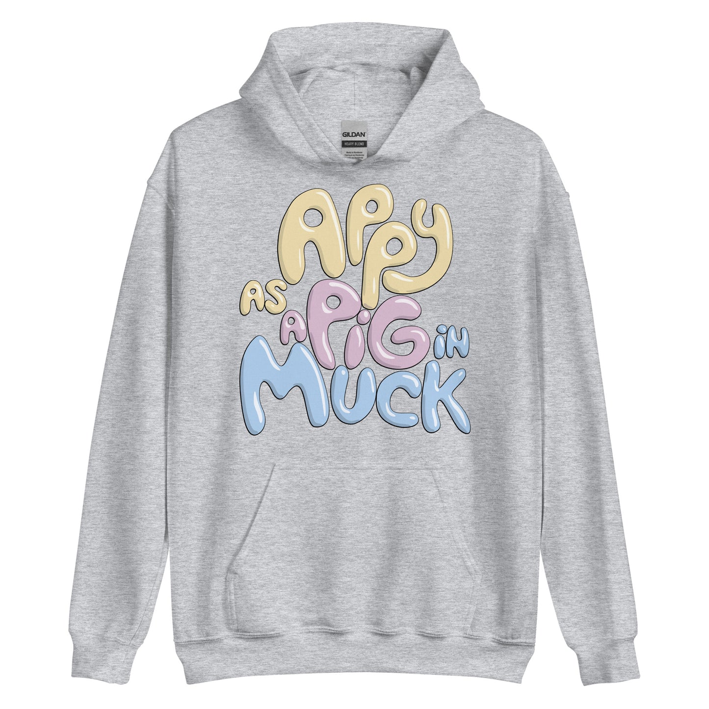 Plus Size Appy As A Pig In Muck Hoodie