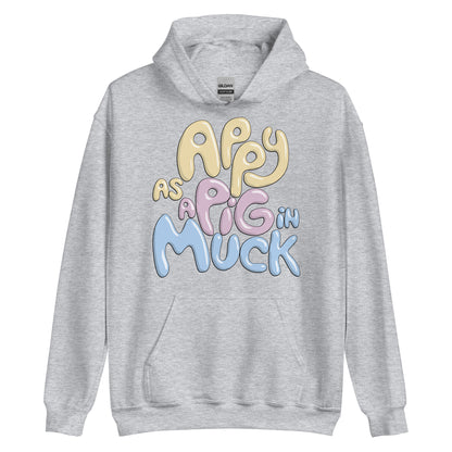 Plus Size Appy As A Pig In Muck Hoodie