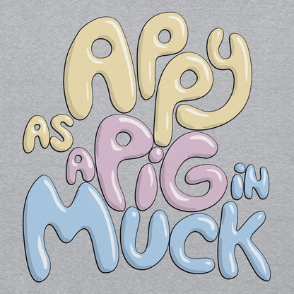 Plus Size Appy As A Pig In Muck Hoodie