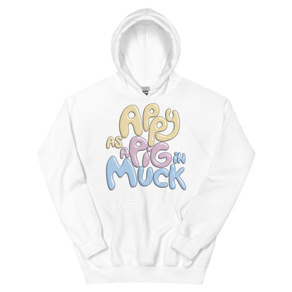 Plus Size Appy As A Pig In Muck Hoodie
