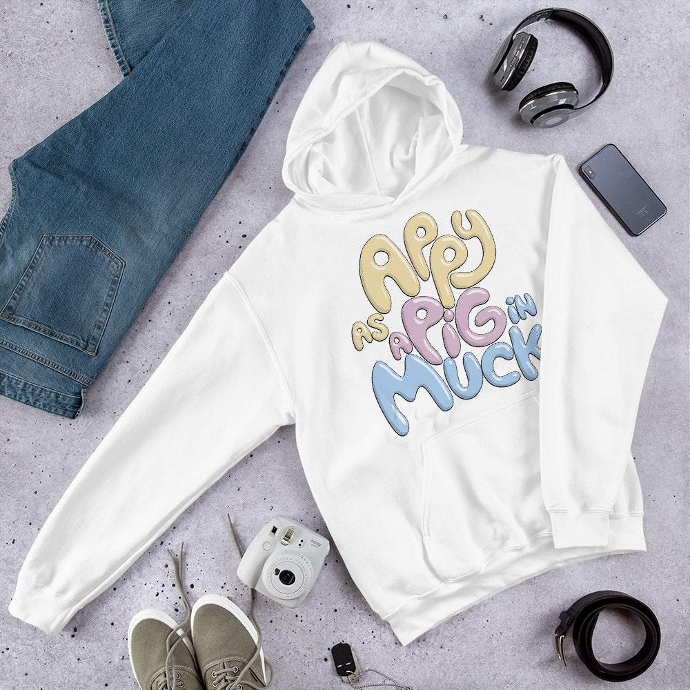 Plus Size Appy As A Pig In Muck Hoodie