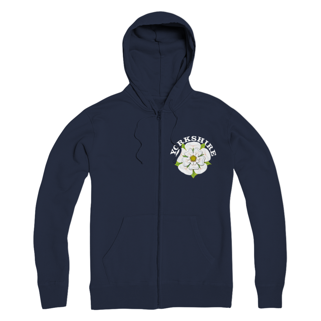 Yorkshire Rose Zip Hoodie