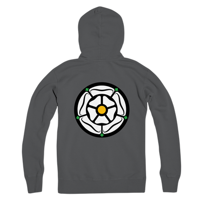 White Rose Zip Hoodie