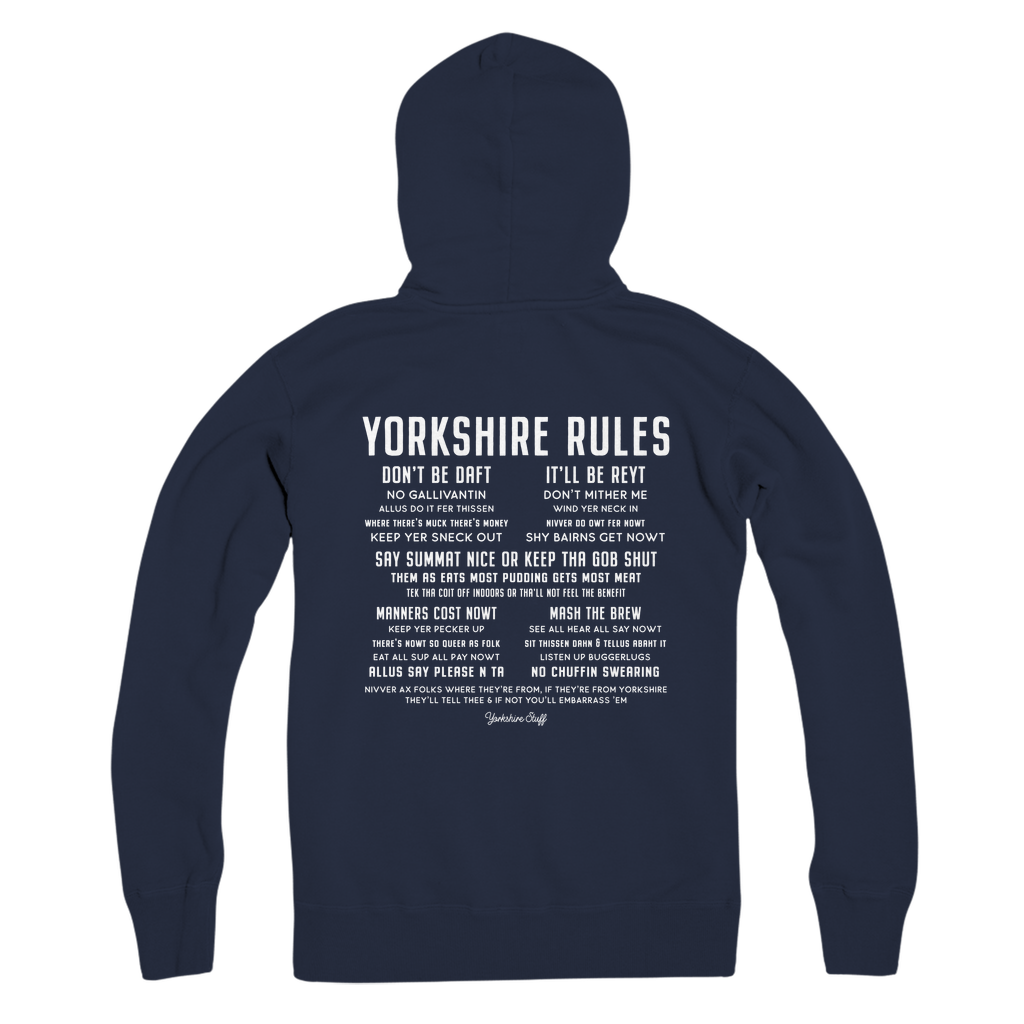 Yorkshire Rules Zip Hoodie