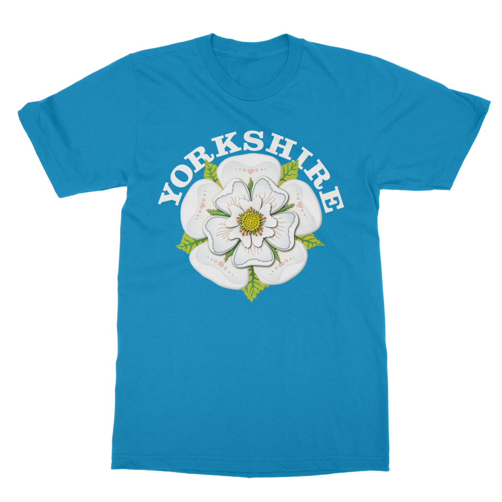 Yorkshire T-Shirt with White Rose