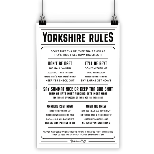 Yorkshire Rules Poster