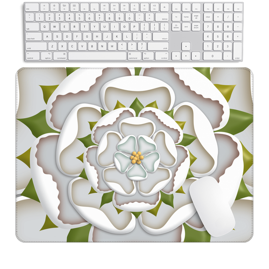 White Rose Large Gaming Pad (80x59cm)