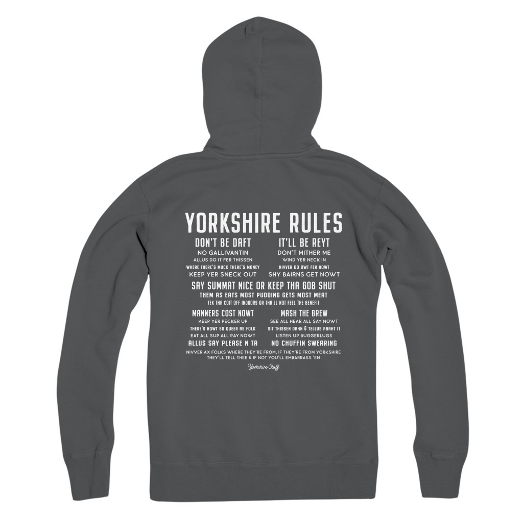 Yorkshire Rules Zip Hoodie