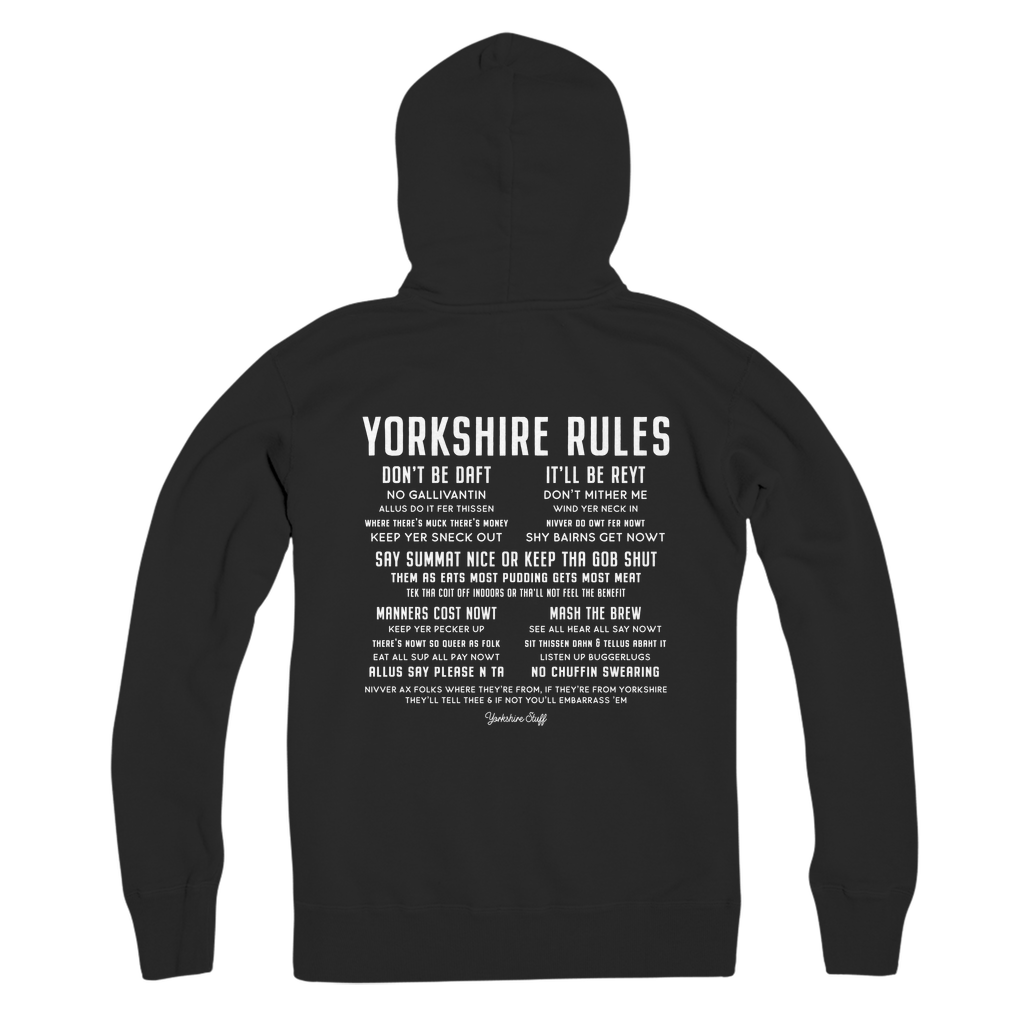 Yorkshire Rules Zip Hoodie