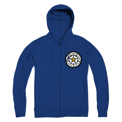 White Rose Zip Hoodie