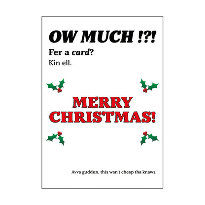Ow Much Christmas Card