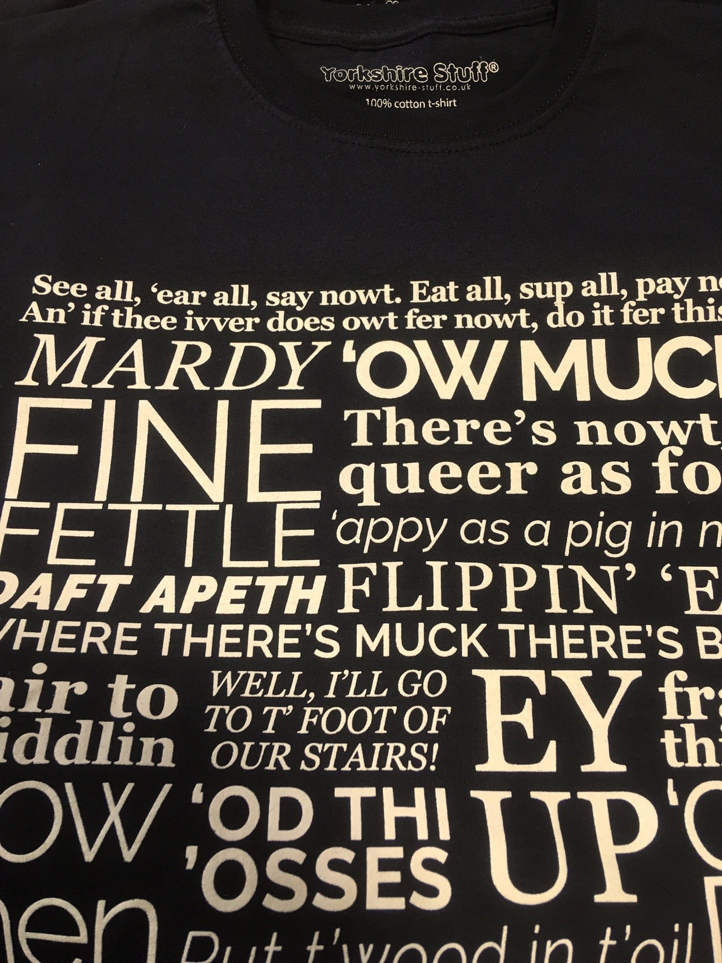 Sale Yorkshire Dialect T Shirt