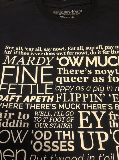 Sale Yorkshire Dialect T Shirt