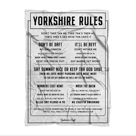Yorkshire Rules Premium Lined Blanket