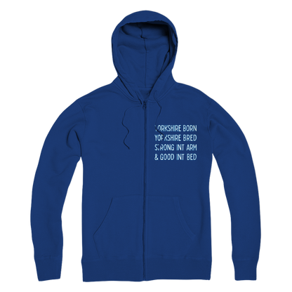 Yorkshire Born Yorkshire Bred Zip Hoodie