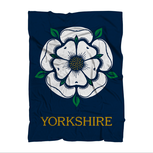 Yorkshire Rose Fleece Blanket