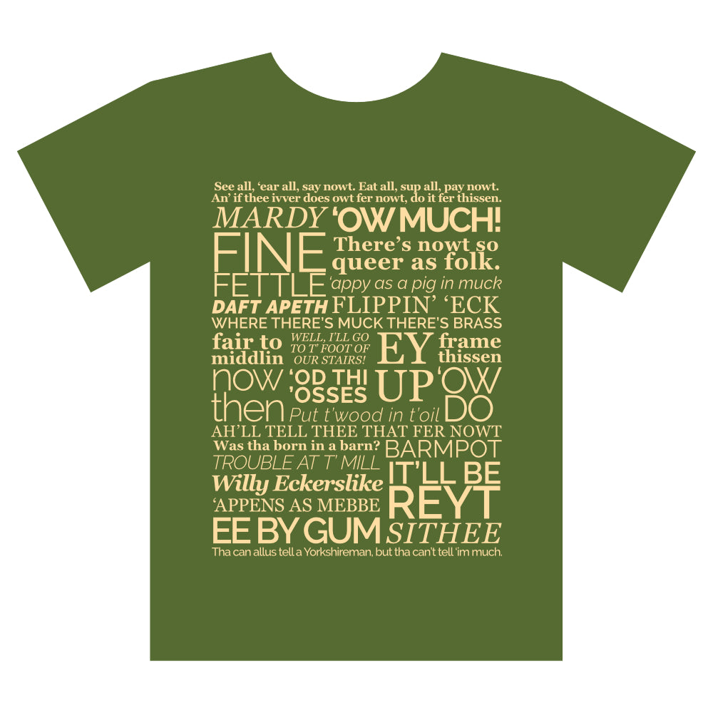 Sale Yorkshire Dialect T Shirt