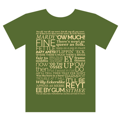 Sale Yorkshire Dialect T Shirt