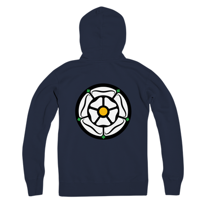 White Rose Zip Hoodie
