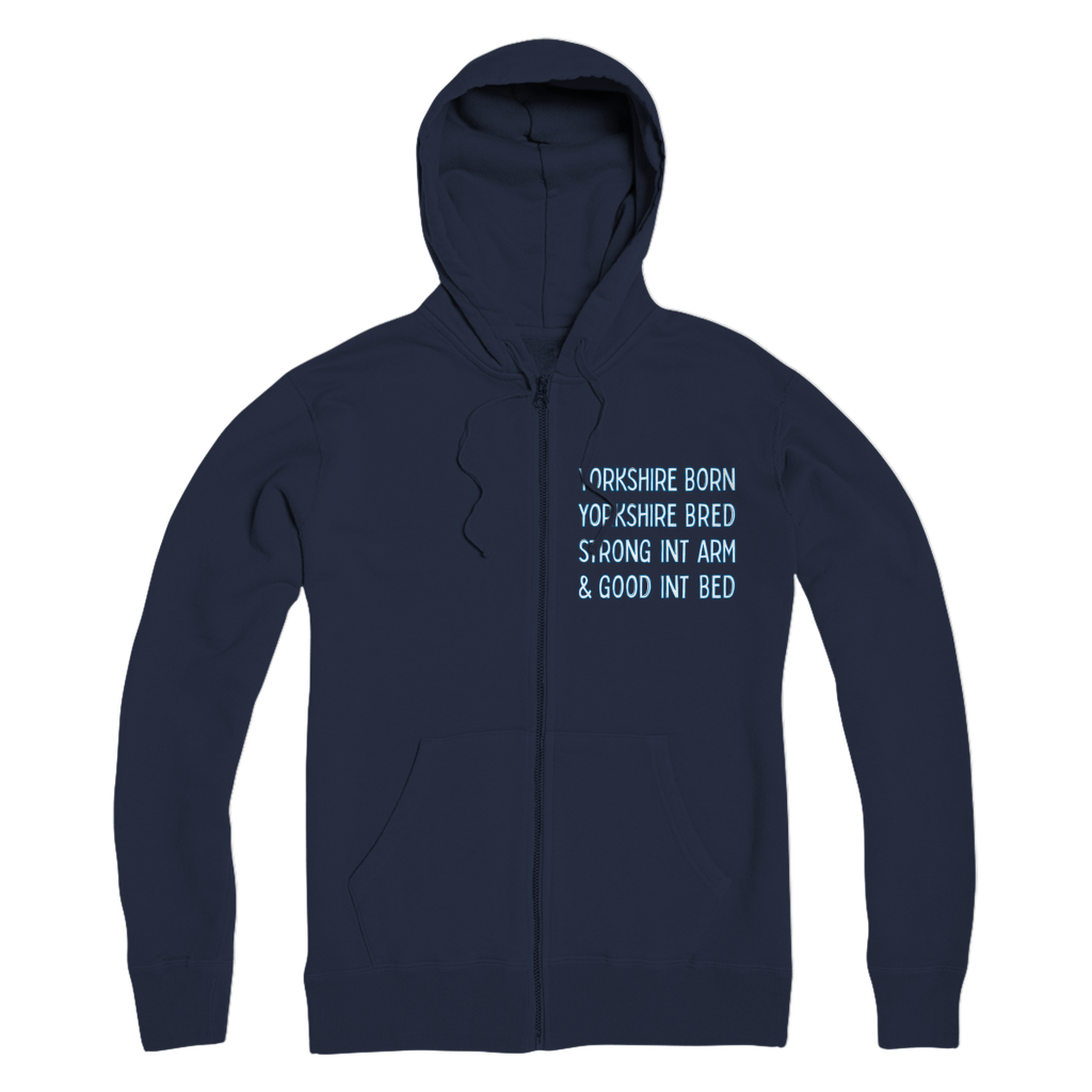 Yorkshire Born Yorkshire Bred Zip Hoodie